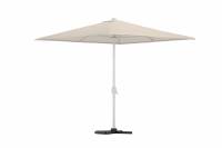 Leeds parasol uden parasolfod 293x293cm beige og s&oslash;lv