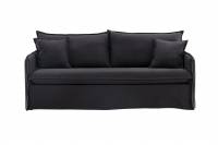 Nova sofa 3-personers Polyester/Linen sort