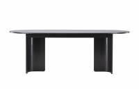 Tyres&ouml; spisebord 220x100cm MDF og krydsfiner sort