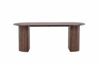 H&auml;r&ouml;n ovalt spisebord 200x90cm MDF brun
