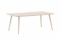 Plaza sofabord 120x70cm MDF hvidpudset
