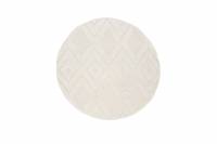 Dahlia rundt t&aelig;ppe &Oslash;200 cm hvid
