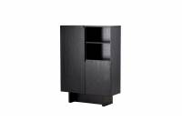 Tyres&ouml; skab MDF 110x80x30cm sort