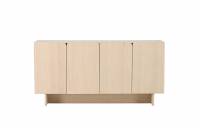 Tyres&ouml; skab 160x80x42cm i hvidvasket MDF