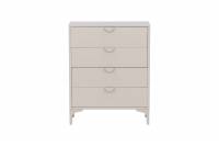 Piring kommode i st&aring;l  med 4 skuffer 78x98cm beige