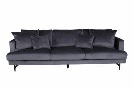 Sofia sofa 3-personers m&oslash;rkegr&aring; velour