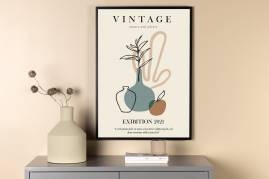 Plakat Vintage 50x70cm beige