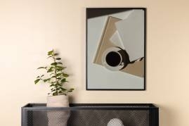 Plakat Coffee 21x30cm hvid