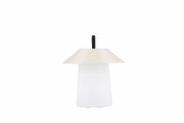 Rubu bordlampe &Oslash;24&times;26 cm &ndash; Beige/hvid