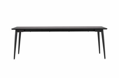 Ellis spisebord 230x85cm i MDF og st&aring;l sort