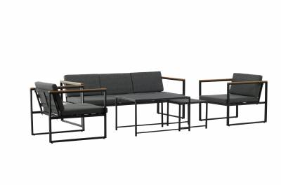 Dakar udend&oslash;rs lounges&aelig;t med sofa, stole og bord sort