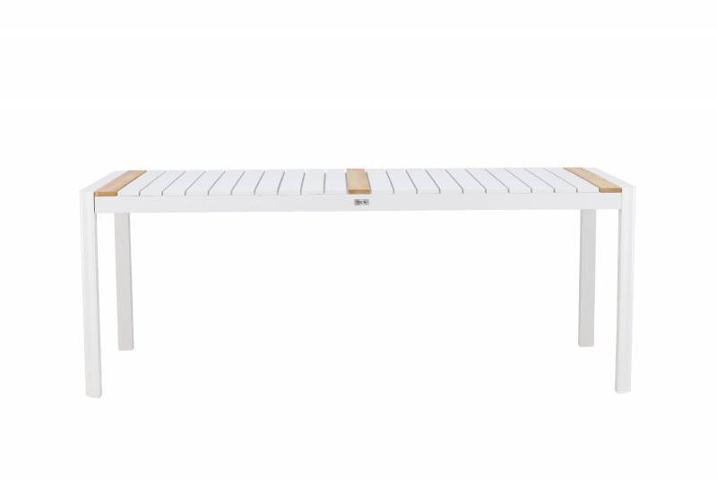 Togo have spisebord 200x100cm hvid og teak