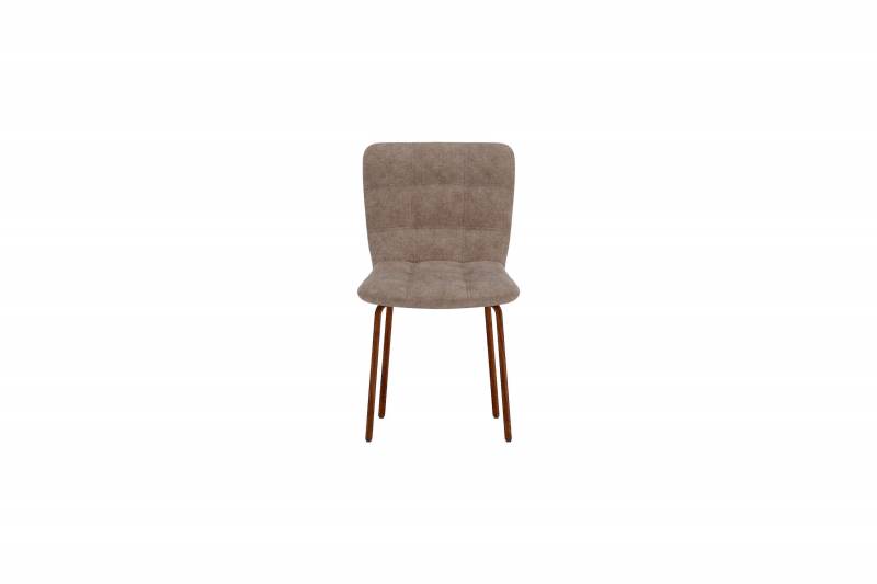 Punsch spisebordsstol i velour polyester brun