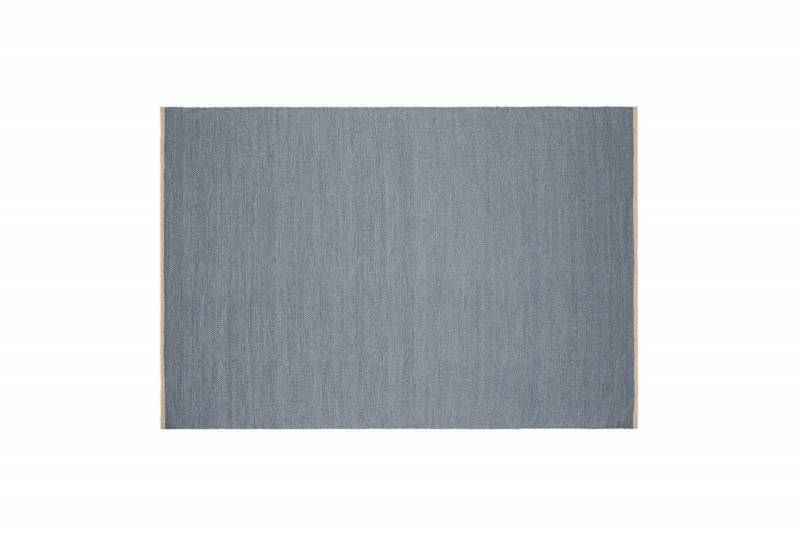 Jaipur h&aring;ndv&aelig;vet uldt&aelig;ppe 170x240cm bl&aring;