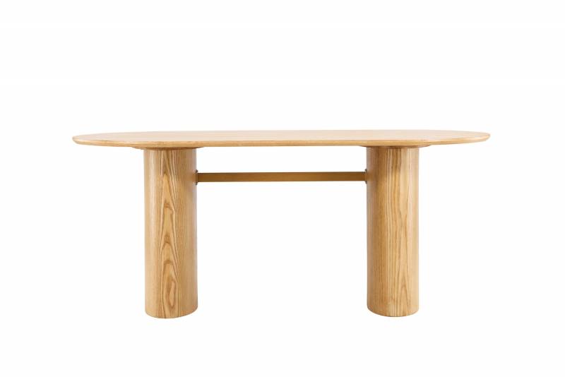 Isolde spisebord 180x90cm MDF med tr&aelig;finer natur