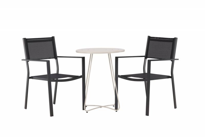 Bacong caf&eacute;s&aelig;t med bord &Oslash;60cm og to Copacabana stole
