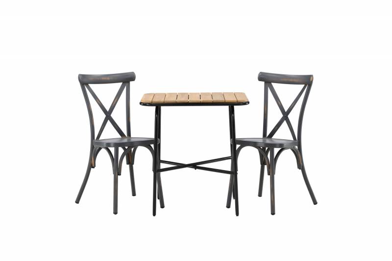Holmbeck&Tablas haves&aelig;t med cafebord 70x55cm og 2 stole