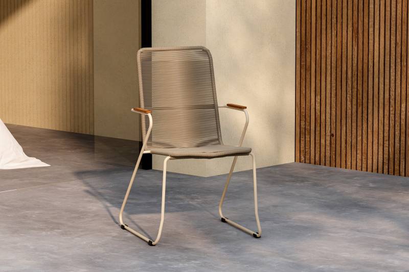 Bois havestol stabelbar 93x63x65cm beige