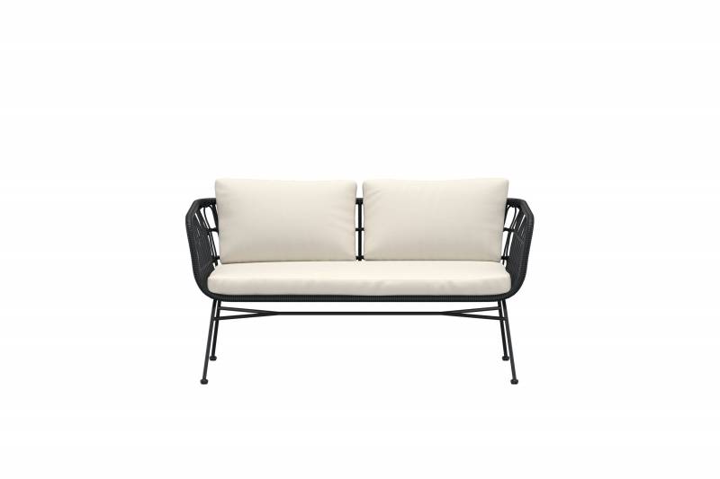 Isola udend&oslash;rs 3-personers loungesofa sort