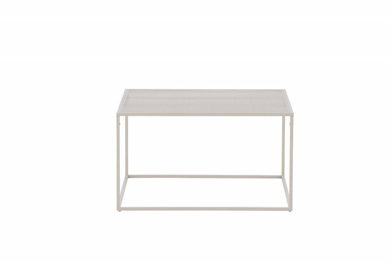 Netz sofabord 80x80cm st&aring;l beige