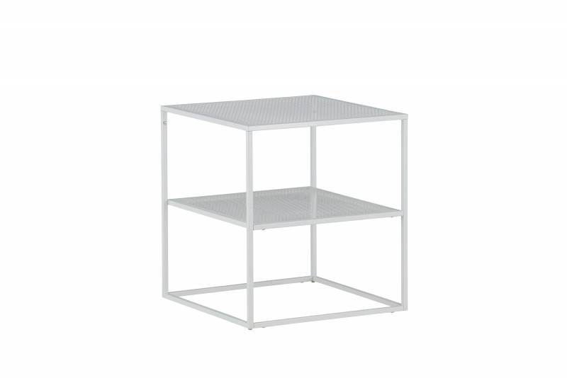 Netz sidebord 55x55cm st&aring;l hvid