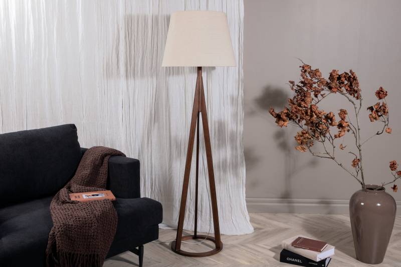 Kona gulvlampe 160cm gummitr&aelig; brun