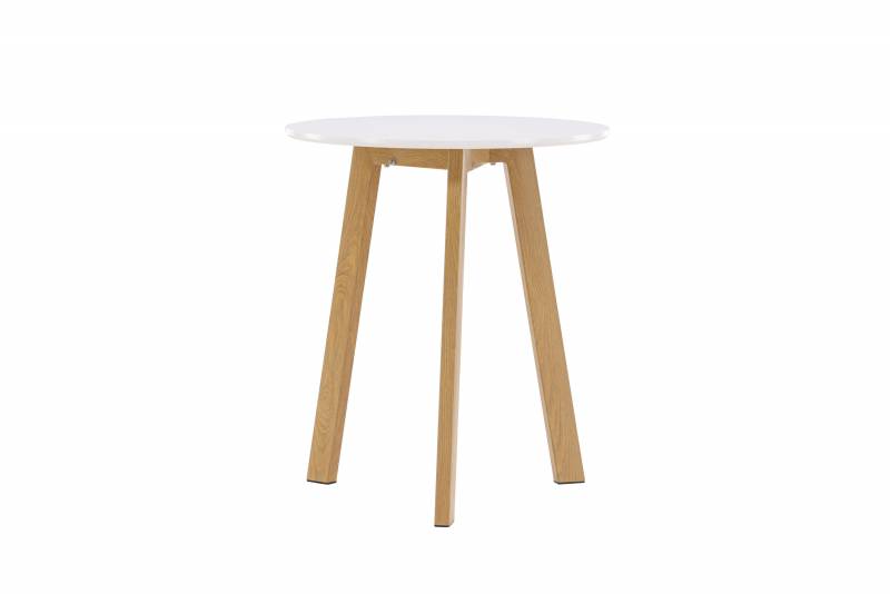 Leonora spisebord &Oslash;65cm MDF hvid