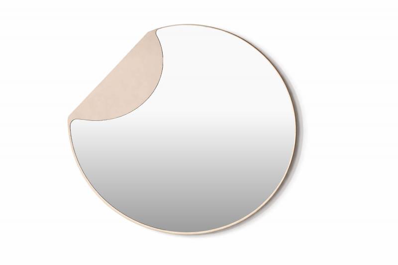 Mui spejl 70x80cm beige