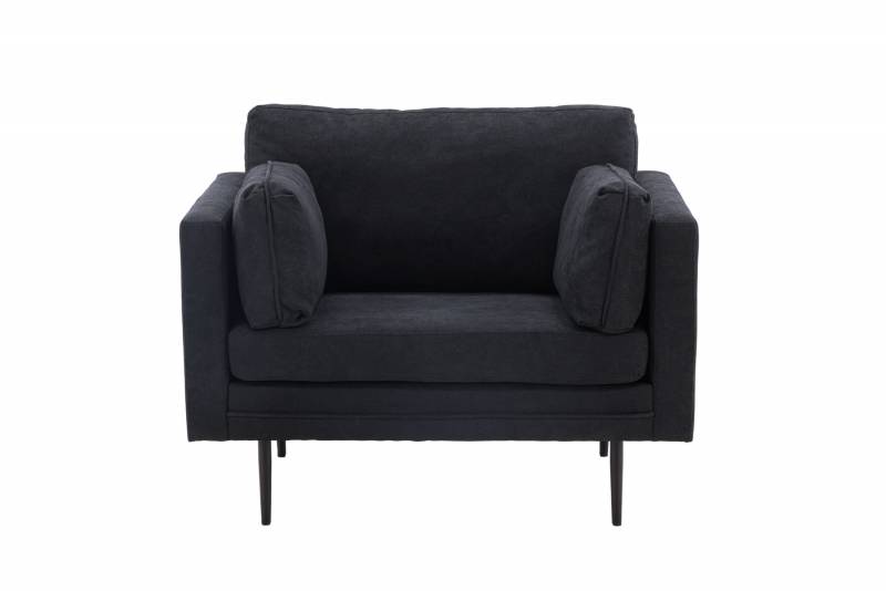 Boom l&aelig;nestol 110 cm polyester sort