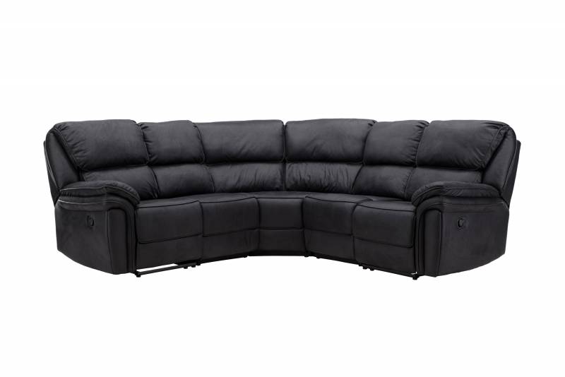 Saranda sofa 5-personers med tilbagel&aelig;nsfunktion sort
