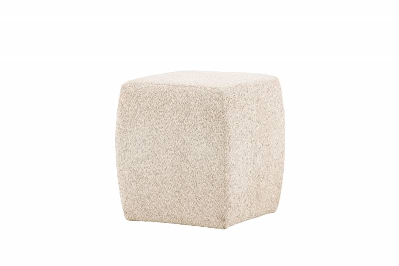 Neapel puf 45x40x40cm i boucl&eacute; beige