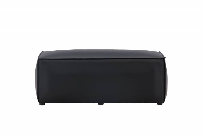 Palermo puf 119x47x59cm i PU sort