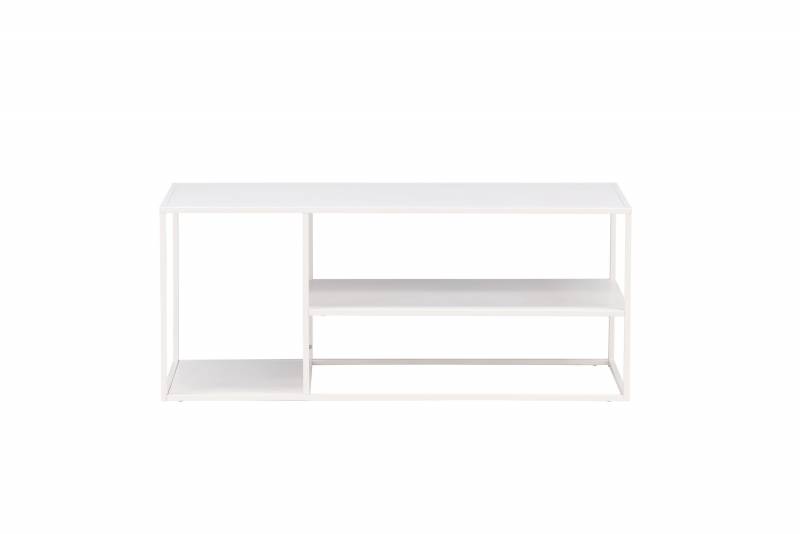Staal sofabord 120x50cm hvid