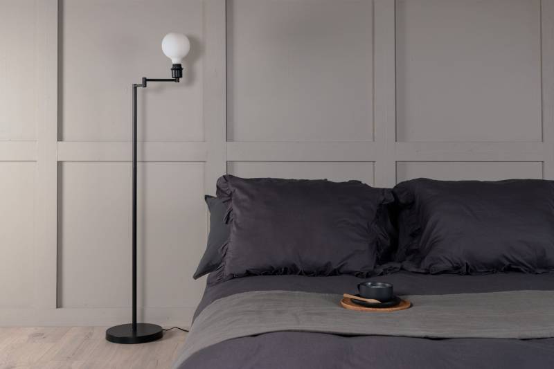 Virro gulvlampe 126cm st&aring;l sort