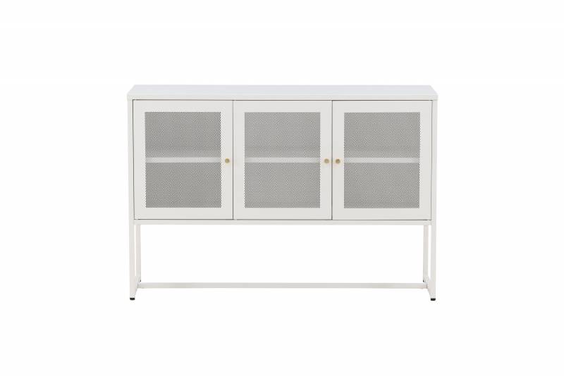 Malla glasskab med 3 l&aring;ger 120x80x40cm hvid