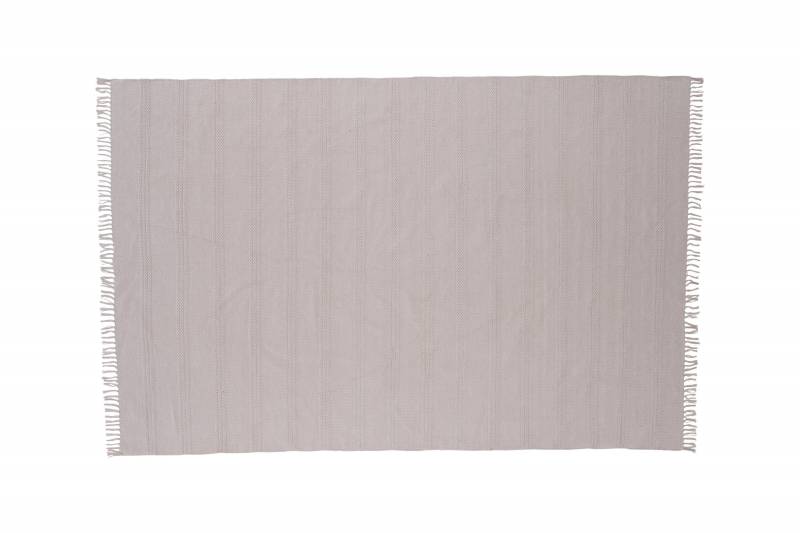 Nico h&aring;ndv&aelig;vet bomuldst&aelig;ppe 200x300cm beige