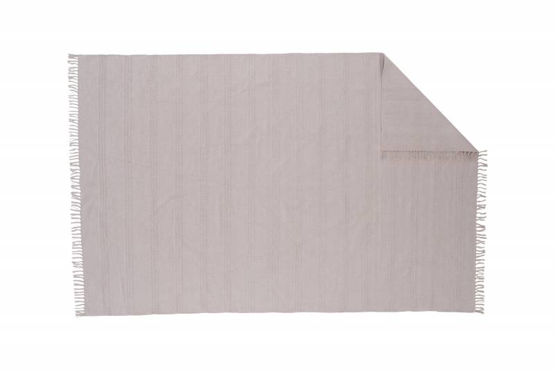 Nico h&aring;ndv&aelig;vet bomulst&aelig;ppe 160x230cm beige