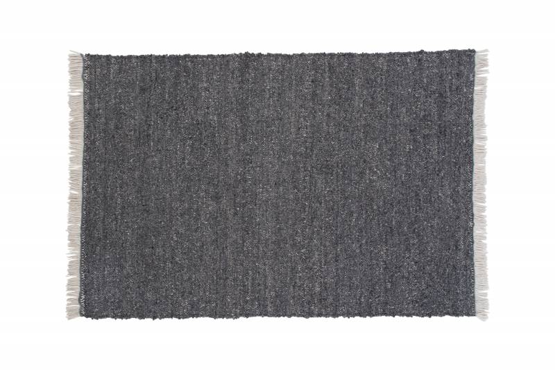 Betina h&aring;ndv&aelig;vet uldt&aelig;ppe 160x230cm gr&aring;