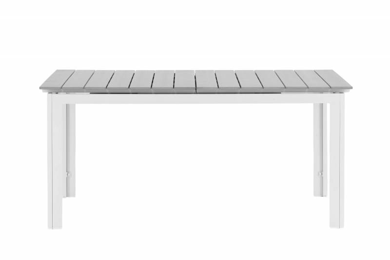 Levels havebord 160x100cm med udtr&aelig;kningsfunktion hvid