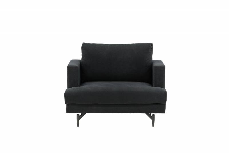 Sofia Single Sofa &ndash; sort/sort velour