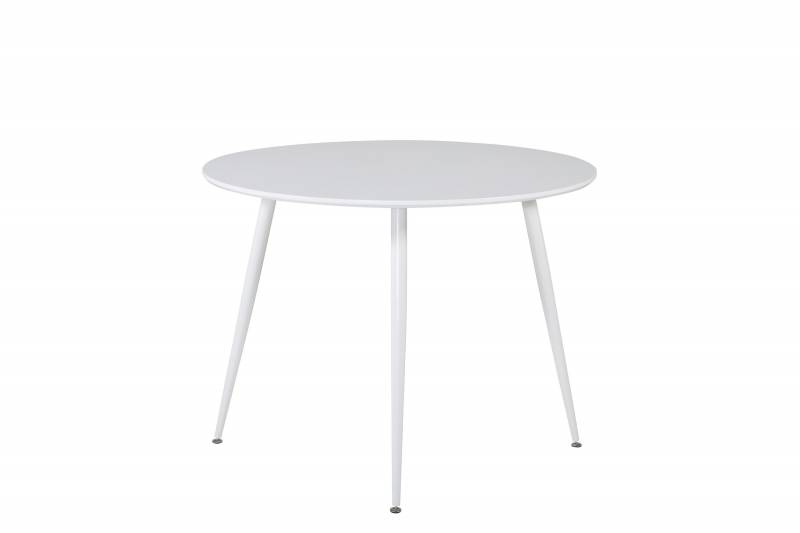 Plaza spisebord &Oslash;100cm MDF hvid