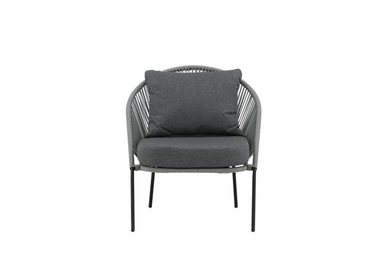 Lindos loungestol med hynder gr&aring;