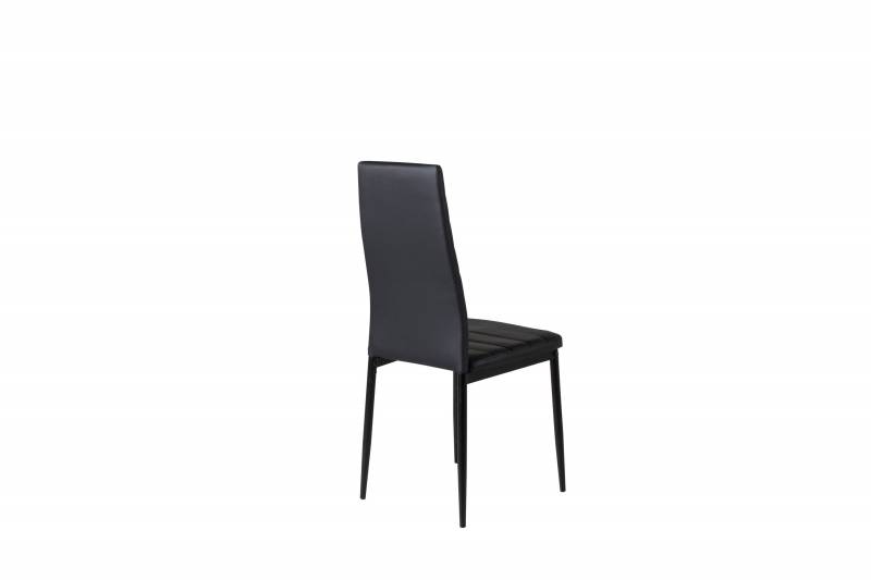 Slim spisebordsstol PU sort
