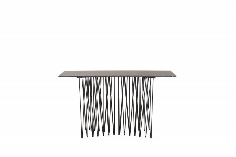 Stone sidebord 130x37cm fibercement sort