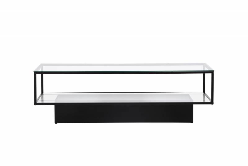 Maglehem glasbord 130x60cm sort