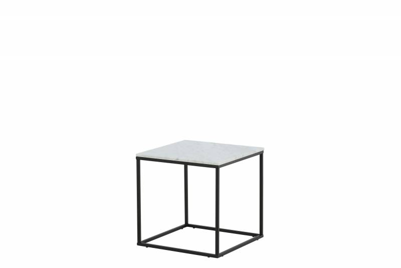 Estelle sidebord 50x50cm marmor sort