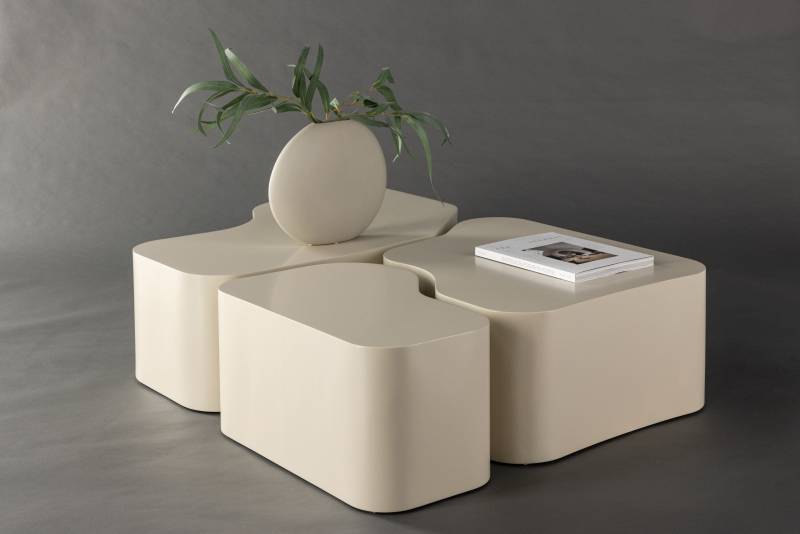 Nordland sofabord i 3 dele MDF beige