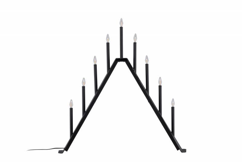 &Aring;re bordlampe 64x64cm st&aring;l sort