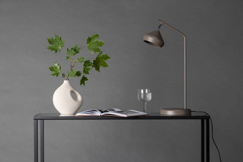 Isaberg bordlampe 52cm st&aring;l mocca