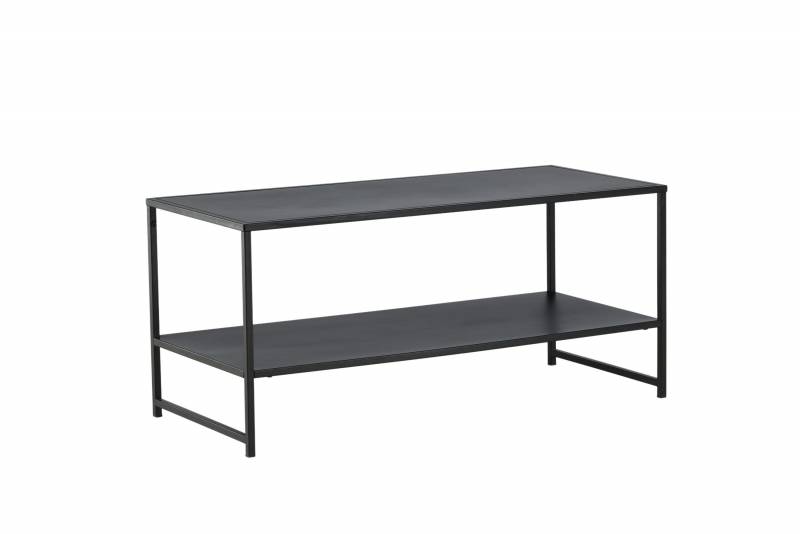 Staal sidebord 102x43cm st&aring;l sort
